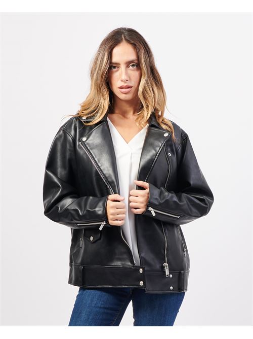 Karl Lagerfeld leather jacket with side zip KARL LAGERFELD | 245J1405J101